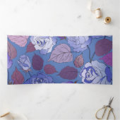 Carte De Fin D'année Trois Volets Rose 32 (Intérieur)