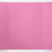 Carte De Fin D'année Trois Volets Rose #EF8484, Cadillac rose (Intérieur au milieu)