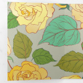 CARTE DE FIN D'ANNÉE TROIS VOLETS ROSES 1 (Intérieur en premier)