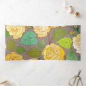 CARTE DE FIN D'ANNÉE TROIS VOLETS ROSES 3 (Intérieur)