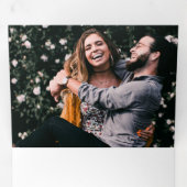 Carte De Fin D'année Trois Volets Salutation à l'île (Intérieur en premier)