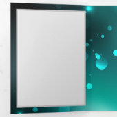 Carte De Fin D'année Trois Volets Skeleton Keys on Green Background (Intérieur en premier)