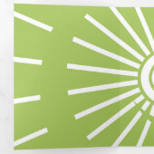 Carte De Fin D'année Trois Volets Soleil 13 (Intérieur en premier)