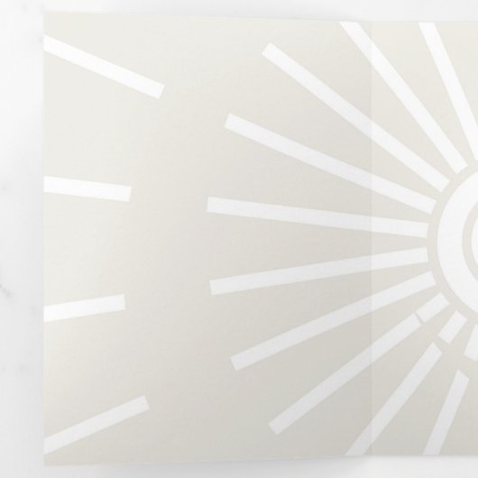 Carte De Fin D'année Trois Volets Soleil 7 (Intérieur en premier)