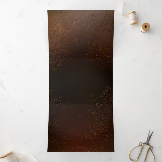 Carte De Fin D'année Trois Volets Steampunk Rusty Background (Intérieur)