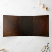 Carte De Fin D'année Trois Volets Steampunk Rusty Background (Intérieur)