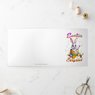 Carte De Fin D'année Trois Volets Surprise de Pâques