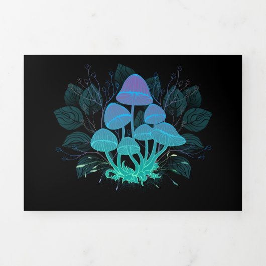 Carte De Fin D'année Trois Volets Tabourets dans Bushes (Page de couverture)