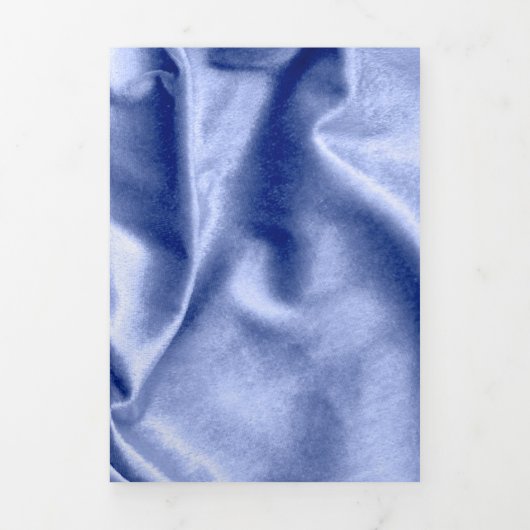 Carte De Fin D'année Trois Volets Texture du tissu 2 (Page de couverture)
