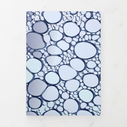 Carte De Fin D'année Trois Volets Travail numérique Abstrait 6 (Page de couverture)