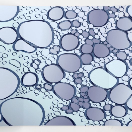 Carte De Fin D'année Trois Volets Travail numérique Abstrait 6 (Intérieur au milieu)