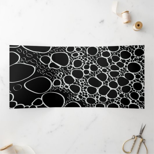 Carte De Fin D'année Trois Volets Travail numérique Abstrait 7 (Intérieur)