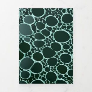 Carte De Fin D'année Trois Volets Travail numérique Abstrait 9