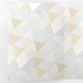 Carte De Fin D'année Trois Volets Triangles Motif 3 (Intérieur en premier)