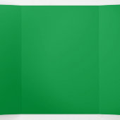 Carte De Fin D'année Trois Volets Vert Kelly #06983E, Algue (Intérieur au milieu)