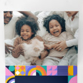 Carte De Fin D'année Trois Volets Vibrant 2025 Nouvel An (Intérieur en premier)