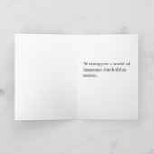 Carte de fin de année de bonhomme de neige (Intérieur)