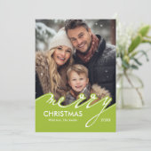 Carte de fin de année de Joyeux Noël (Debout devant)