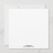 Carte de fin de année de la neige (Dos)