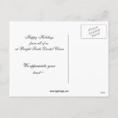 Carte de fin de année dentiste (Dos)