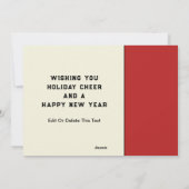 carte de fin de année drôle (Dos)