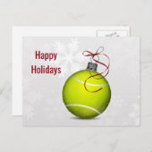 carte de fin de année du bal de tennis (Devant / Derrière)