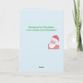 Carte de fin de année heureux de jour de Nicholas (Dos)