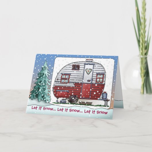 Carte de fin de année mobile de remorque de (Devant)