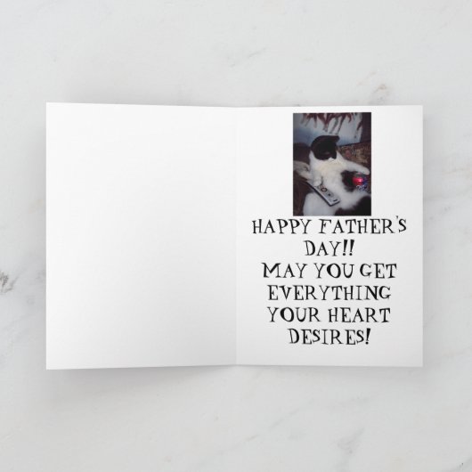 CARTE DE FIN DE JOURNÉE (Intérieur)