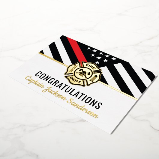 Carte de fin de la retraite des pompiers de ligne (Rotation)