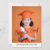 Carte de fin de maternelle avec photo personnalisé (Devant)