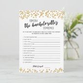 Carte de fin de phrase modifiable pour la Bachelor (Debout devant)