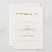 Carte de fin de semaine Boho Fleur sauvage simple (Dos)