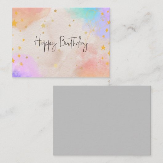 carte de fin de semaine heureuse (Devant / Derrière)