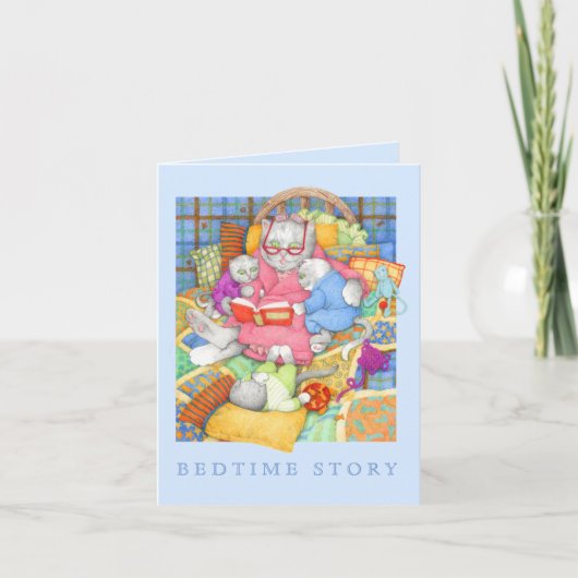 CARTE DE FIN DE SOIRÉE / Bleue (Devant)