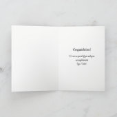 Carte de fin d'études (Intérieur)