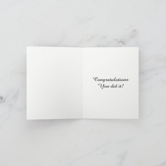 Carte de fin d'études (Intérieur)