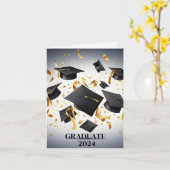 Carte de fin d'études (Fleur jaune)