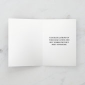 Carte de fin d'études (Intérieur)