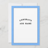 Carte de fin d'études 2025 (Dos)