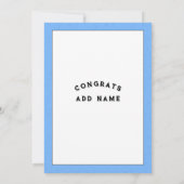 Carte de fin d'études 2025 (Dos)