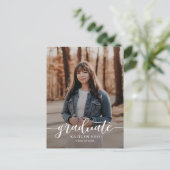 Carte de fin d'études à goût exquis, couleur modif (Debout devant)