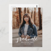 Carte de fin d'études à goût exquis, couleur modif (Devant / Derrière)