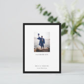 Carte de fin d'études avec cadre de galerie (Debout devant)