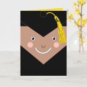 Carte de fin d'études créative (Fleur jaune)