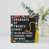 Carte de fin d'études créative 2024 (Debout devant)