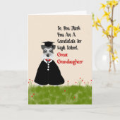 Carte de fin d'études de 8e année pour la Grande-P (Fleur jaune)