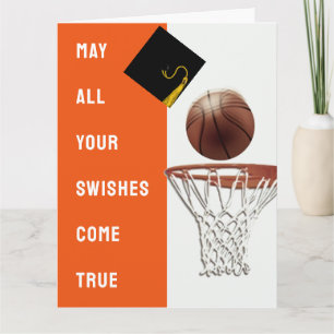 Carte de fin d'études de basket-ball