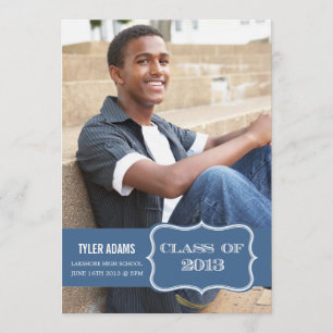Carte de fin d'études de la classe 2013 Label Bleu