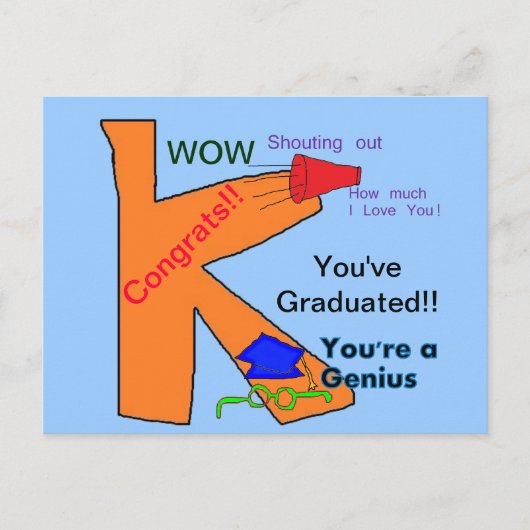 Carte de fin d'études de maternelle (Devant)